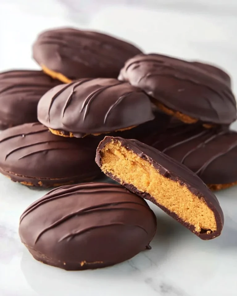 Homemade healthy peanut butter eggs recipe with chocolate coating