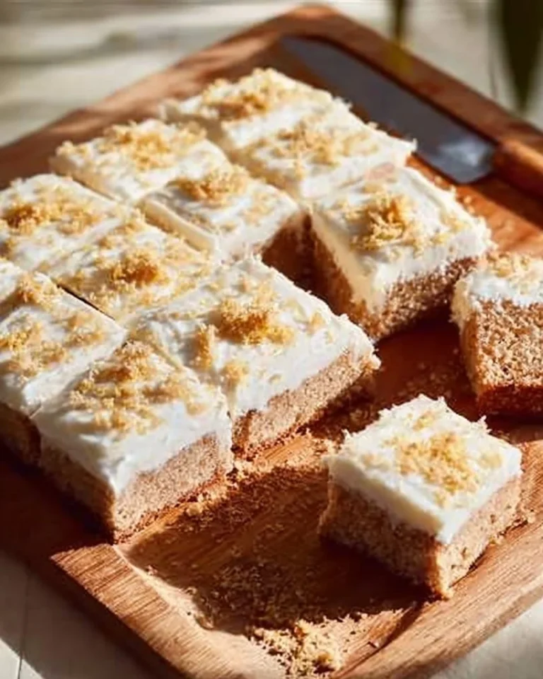 Slice of Martha's carrot cake traybake recipe from Waitrose and Partners