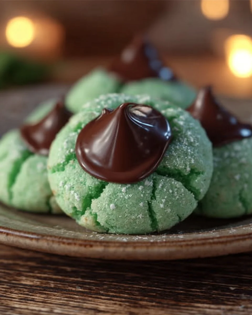 Mint Kiss Cookies