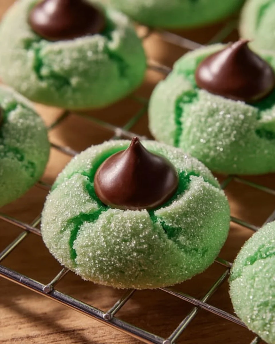 Mint Kiss Cookies