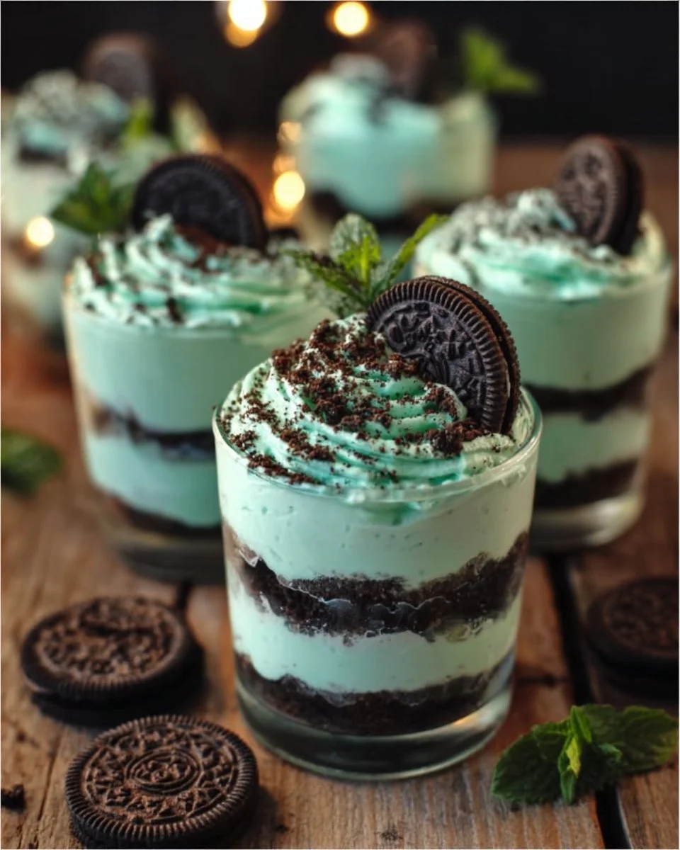 Mint Oreo Parfaits