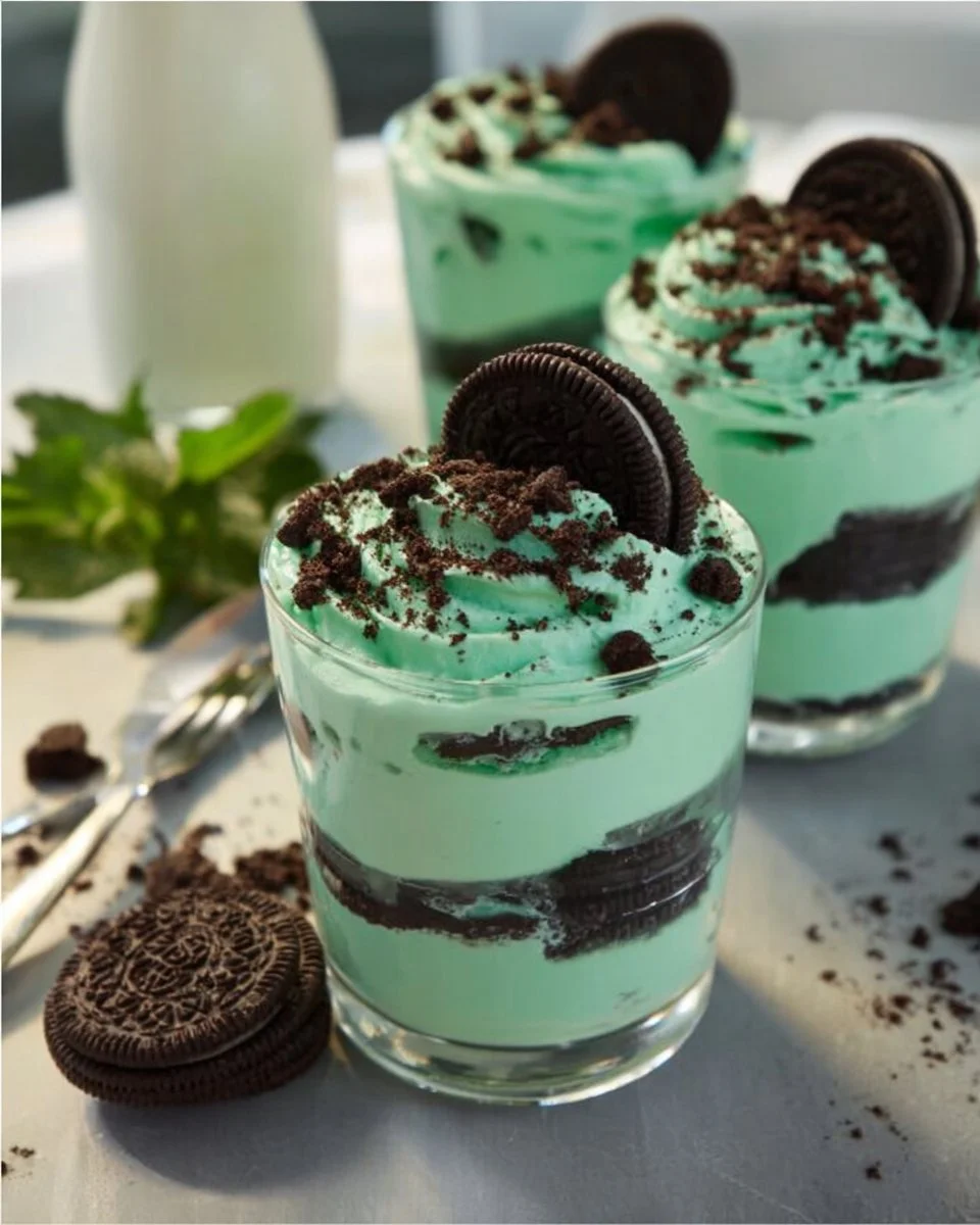 Mint Oreo Parfaits