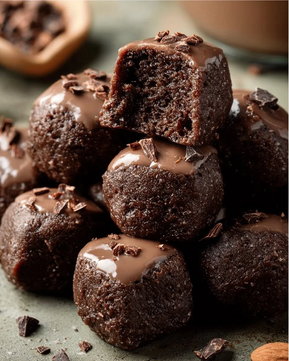 No-Bake Cottage Cheese Brownie Batter Protein Bites - Q8Rashaqa