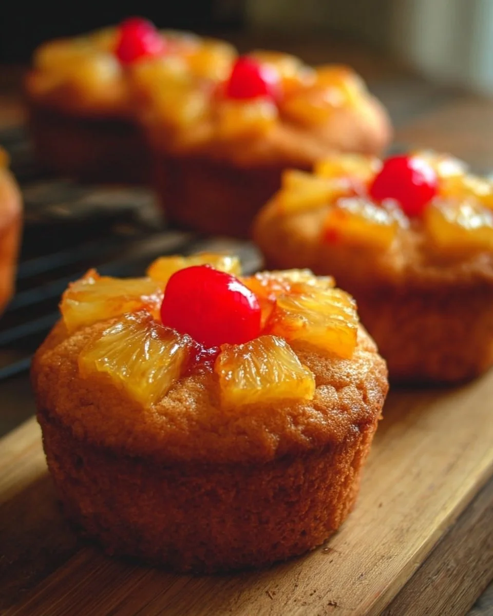 Pineapple Upside Down Cupcakes