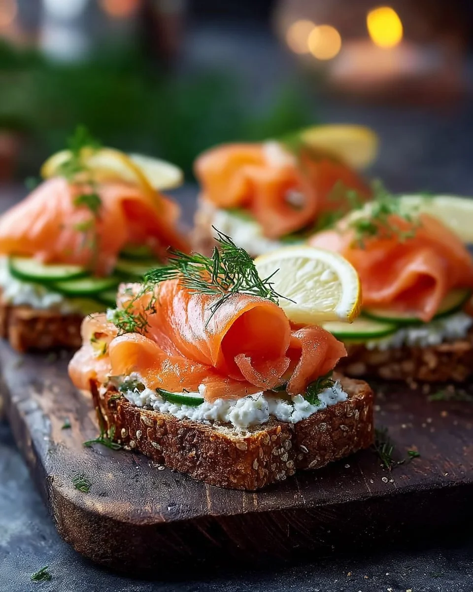 Quick Easter Smoked Salmon Tea Sandwiches