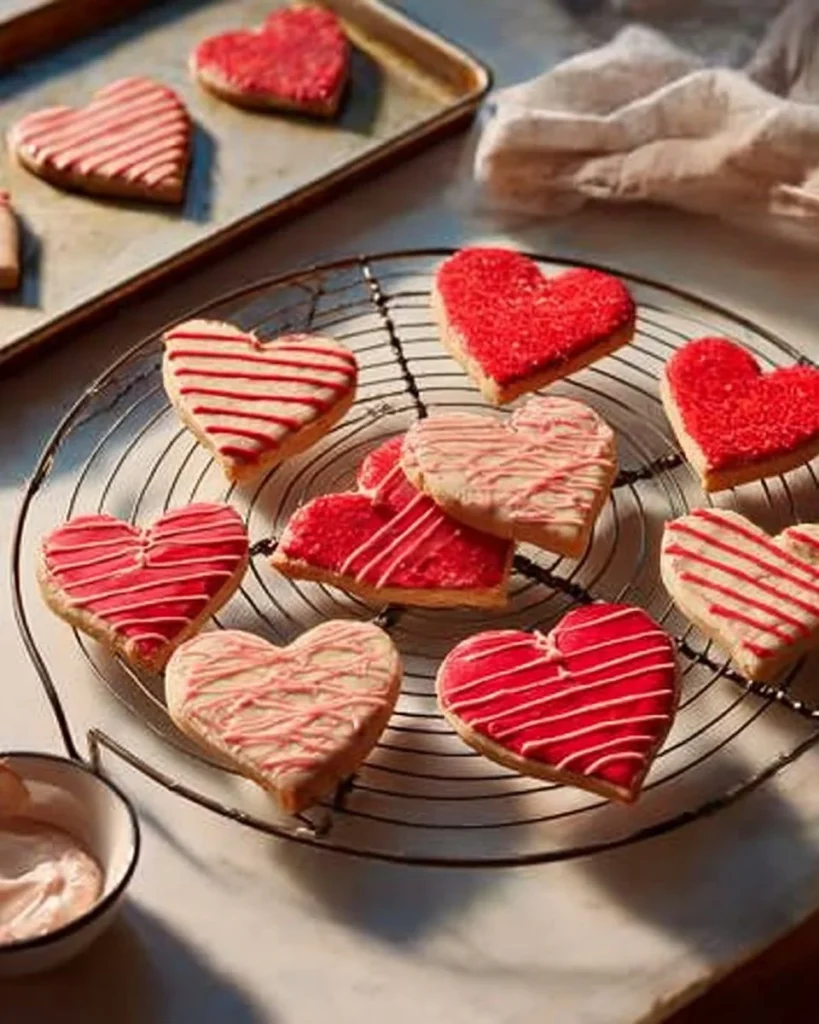 Raspberry and vanilla Valentine hearts dessert recipe from Waitrose & Partners