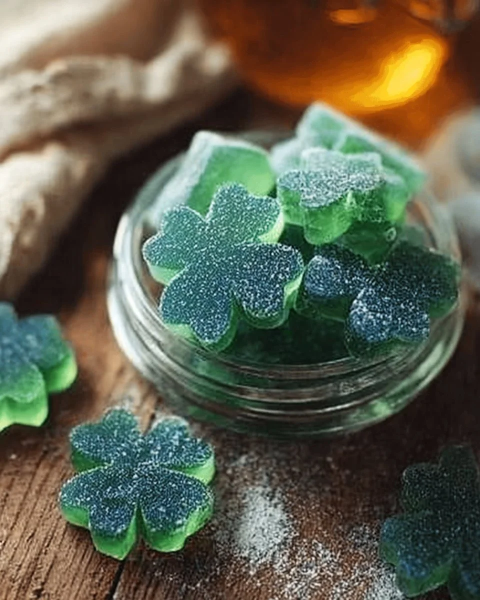 Shamrock Homemade Gummies with Jello
