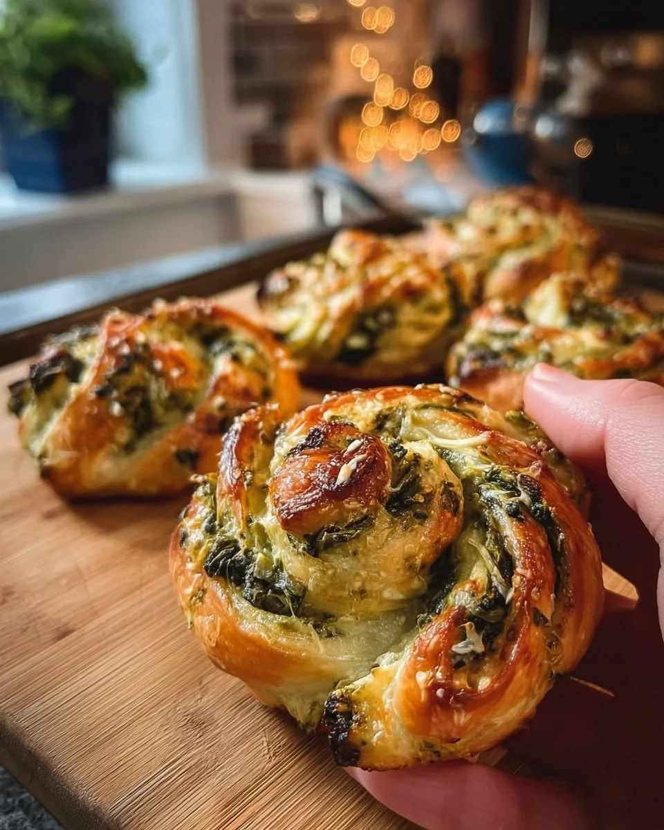 Spinach Artichoke Swirls