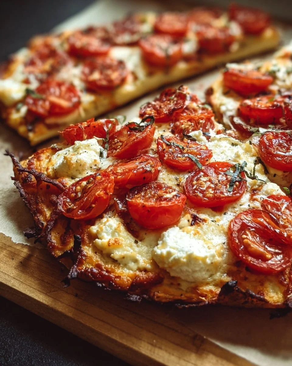 Viral Cottage Cheese Flatbread Pizza