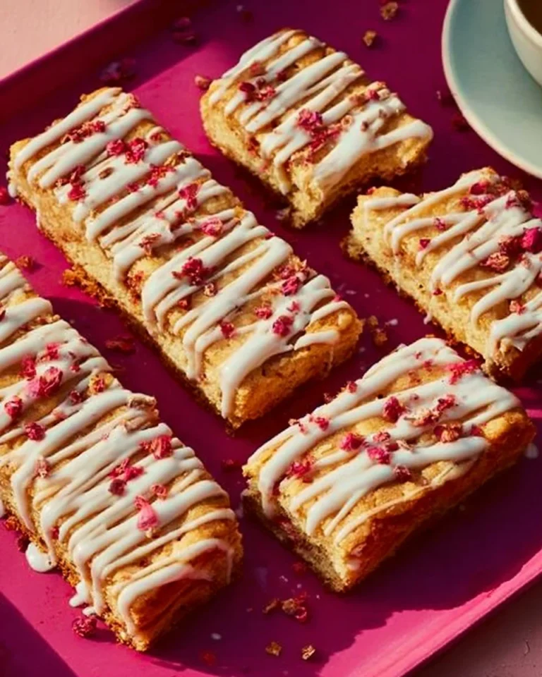Delicious White Forest Blondies baked and plated for a sweet treat