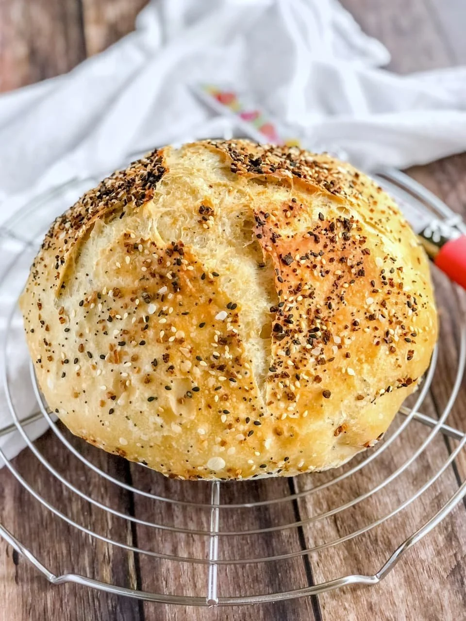 Everything Bagel No-Knead Bread
