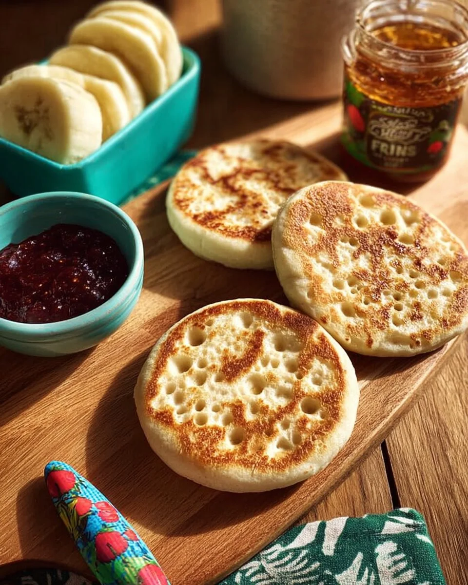 Homemade English Crumpets