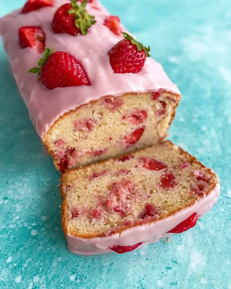 Delicious homemade strawberry bread, fresh out of the oven, ready to enjoy