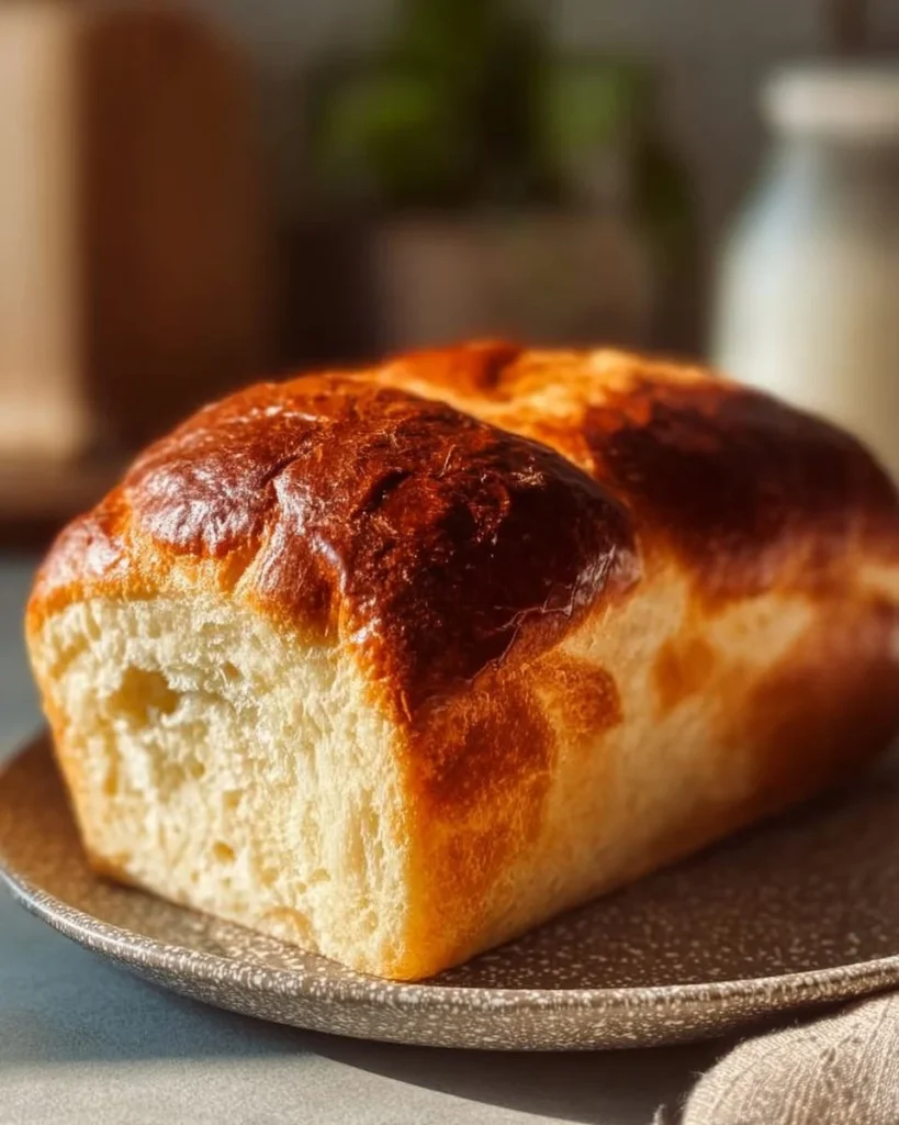 Delicious zero carb yogurt bread loaf ready to serve