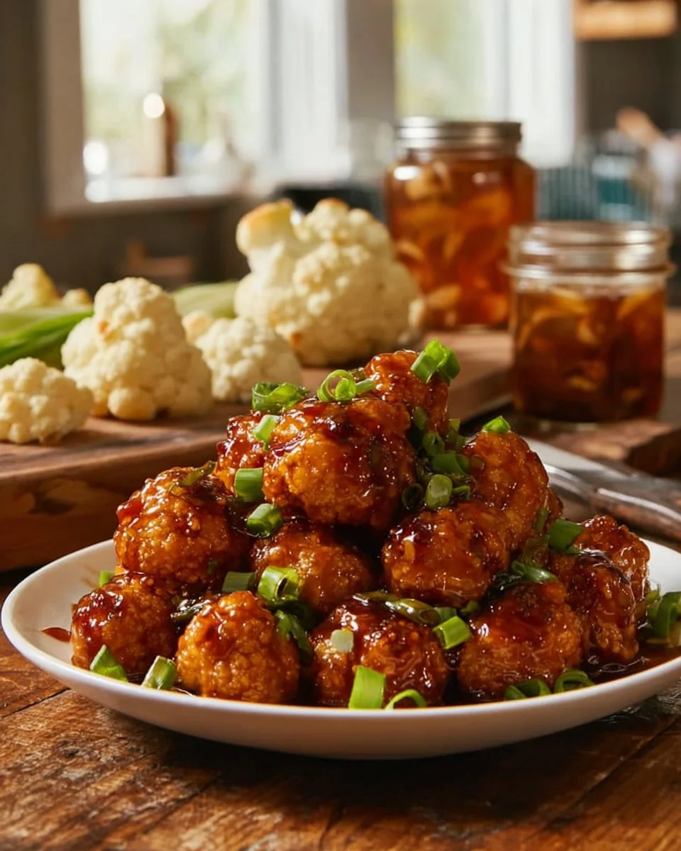 Amazing Sticky Honey Garlic Cauliflower in 5 Steps