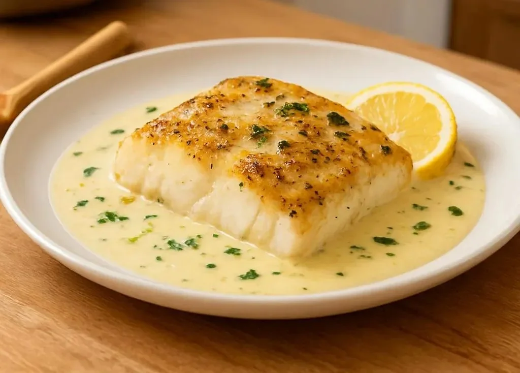 Baked Cod in Coconut Lemon Cream Sauce for Busy Weeknights