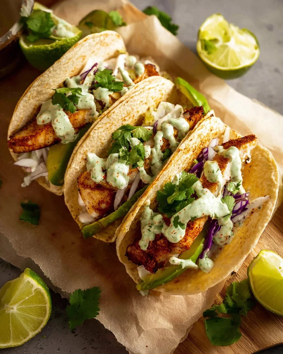 Blackened Tilapia Tacos