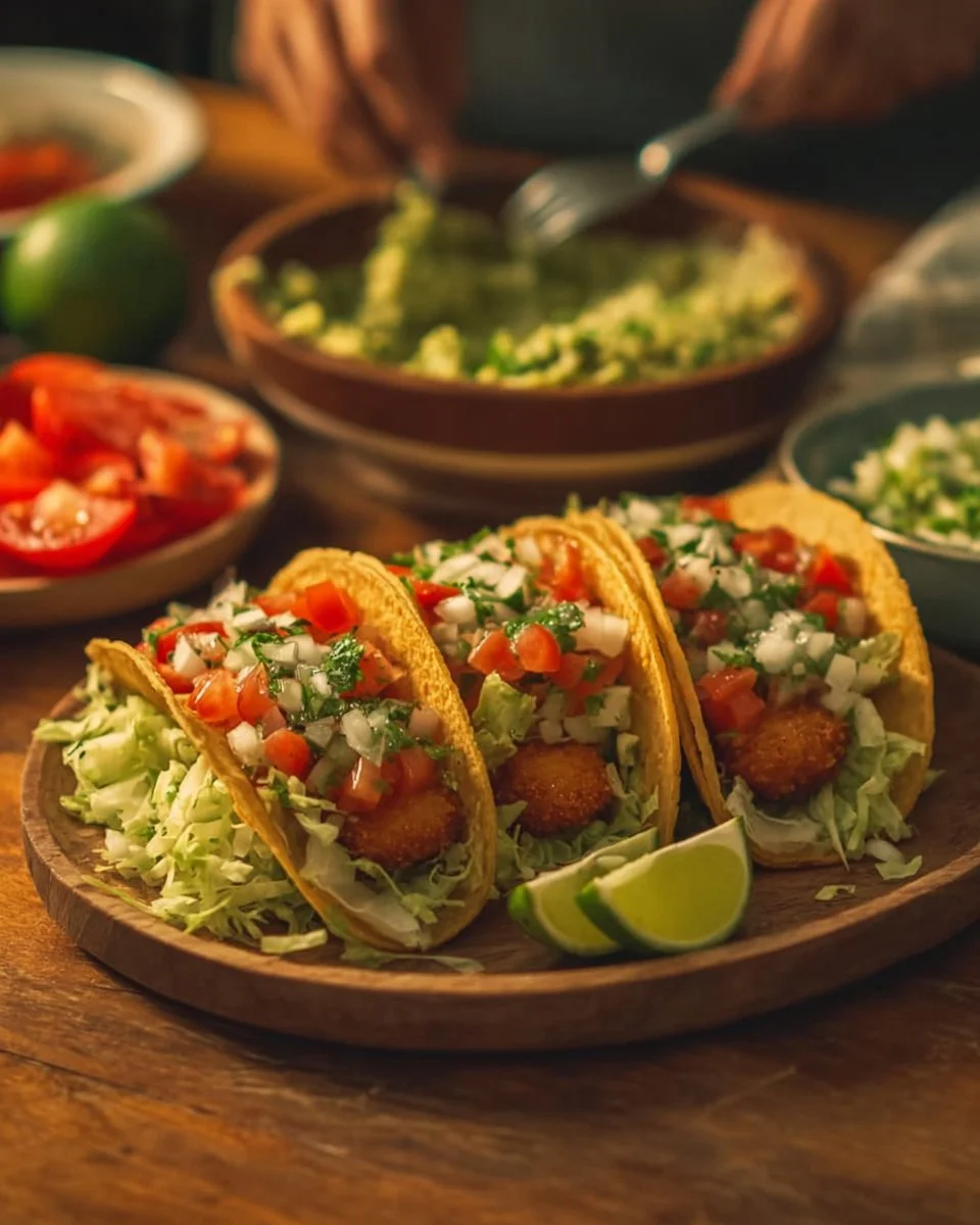 Crispy Fish Tacos with Cilantro Lime Slaw