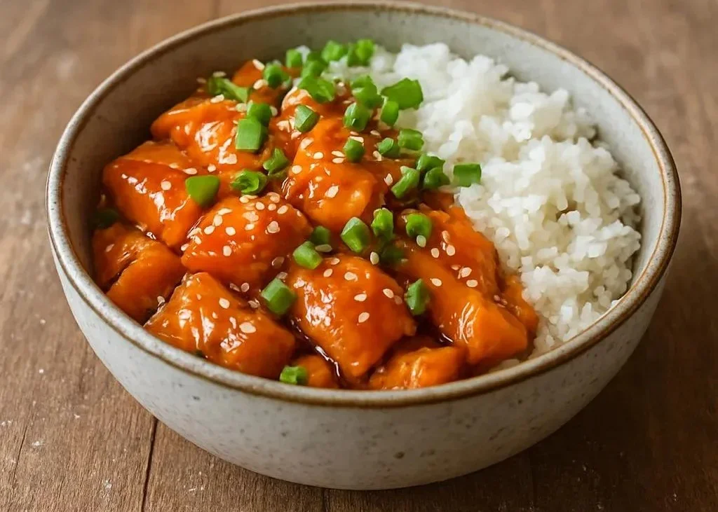 Crispy Salmon and Rice Bowl