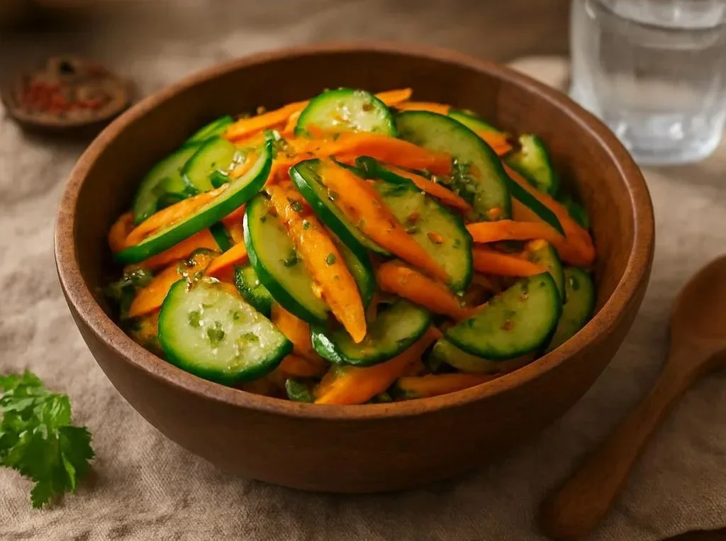 Cucumber Carrot Salad (15 Minutes, Big Crunch!)