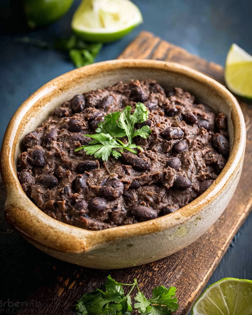 Easy Refried Black Beans