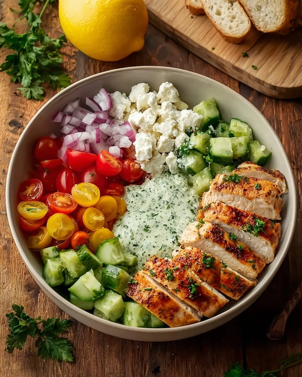 Greek Chicken Bowls