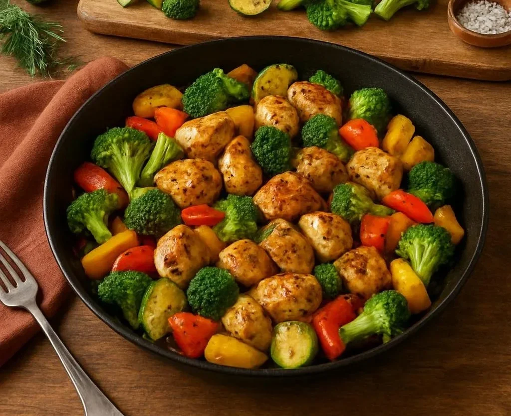 Healthy Chicken and Vegetables Skillet