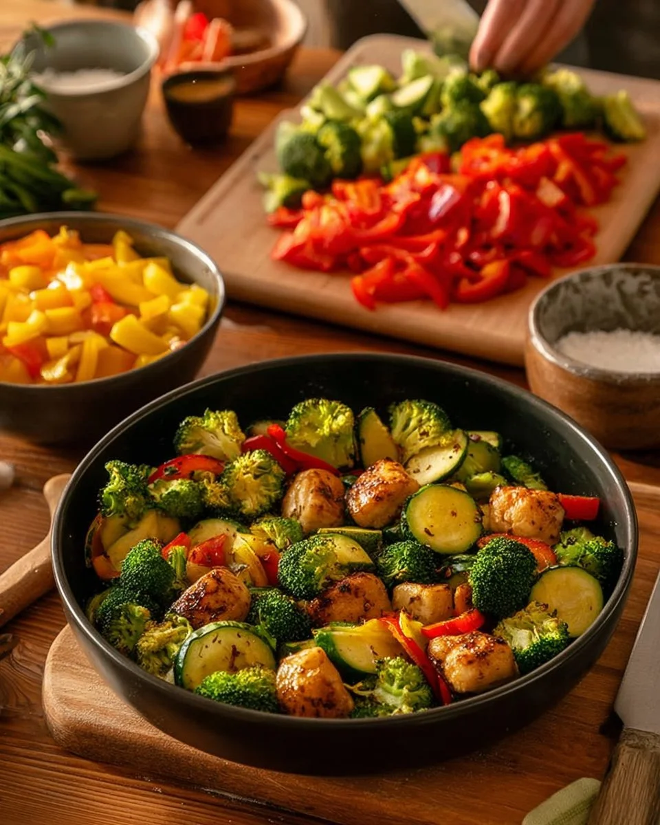 Healthy Chicken and Vegetables Skillet