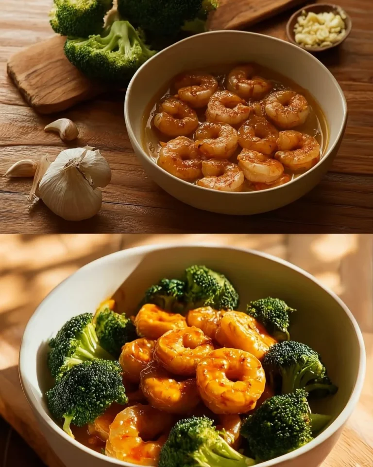 Delicious high-protein honey garlic shrimp served on a plate