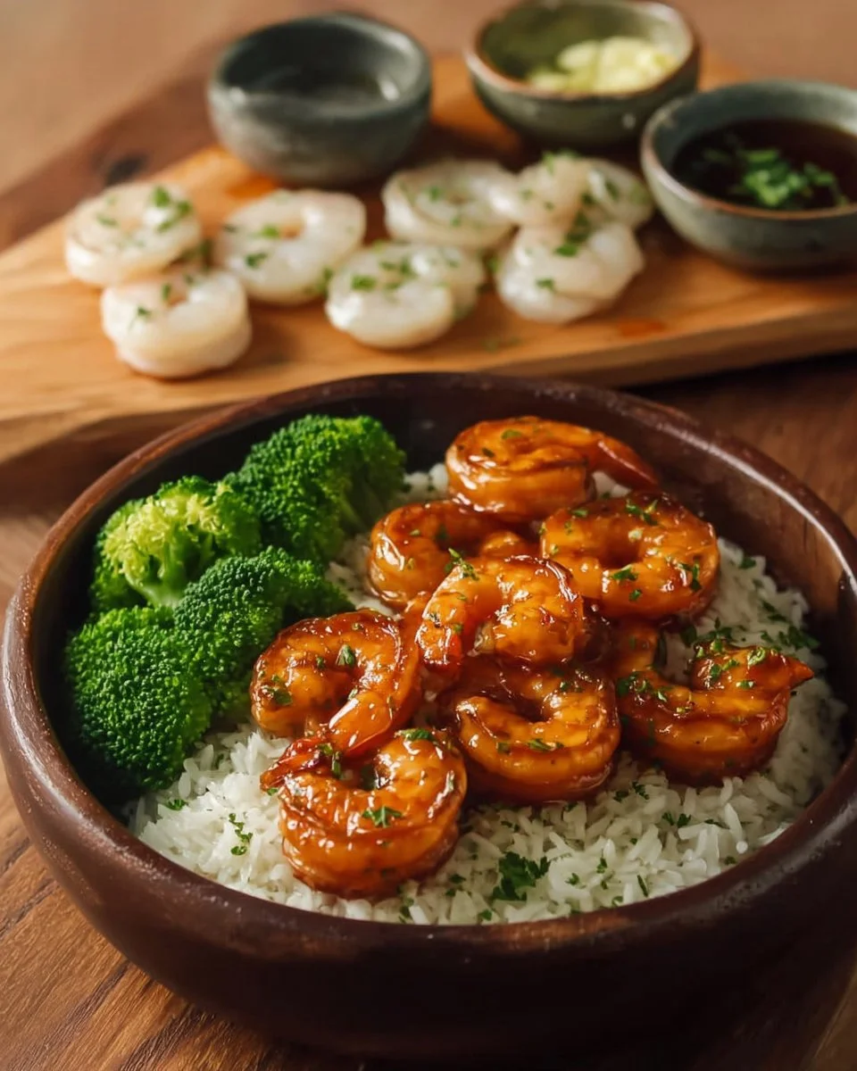 Irresistible Honey Garlic Shrimp Bowls
