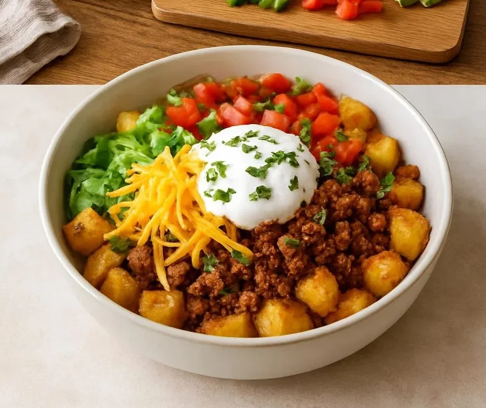 Loaded Potato Taco Bowl
