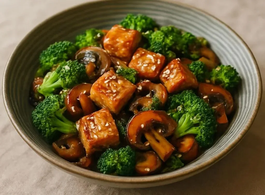 Mushroom and Tofu Stir-Fry