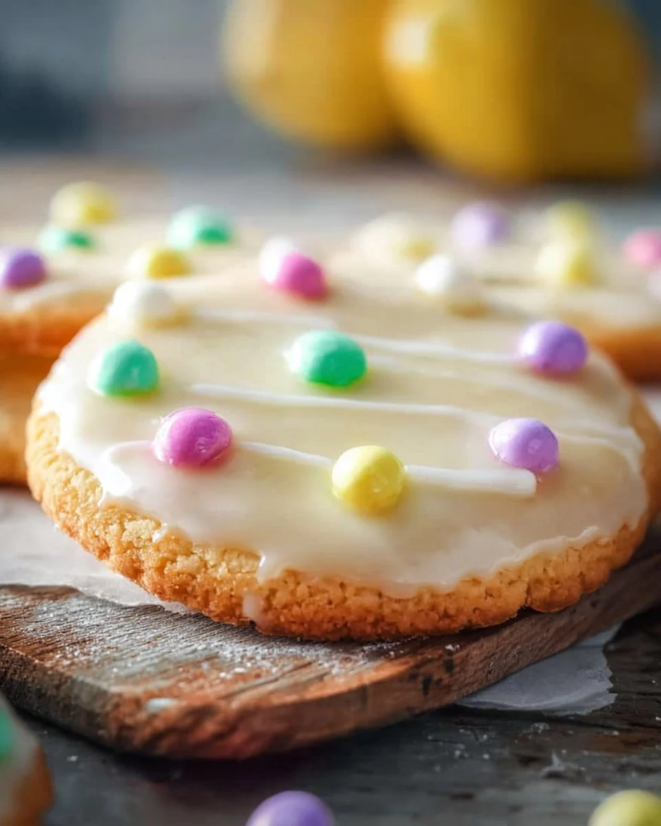Sugar Cookie with Lemon Glaze