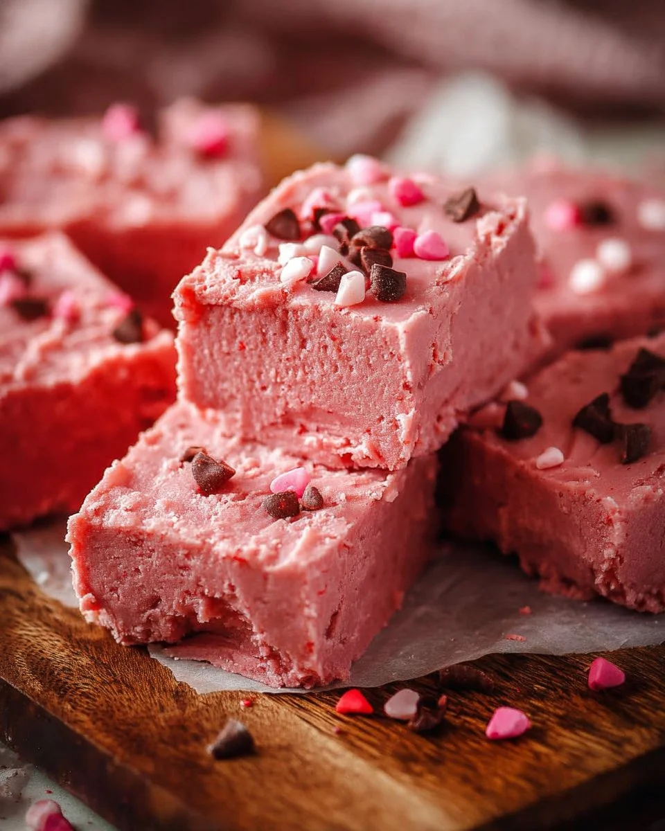 Super Easy Strawberry Fudge