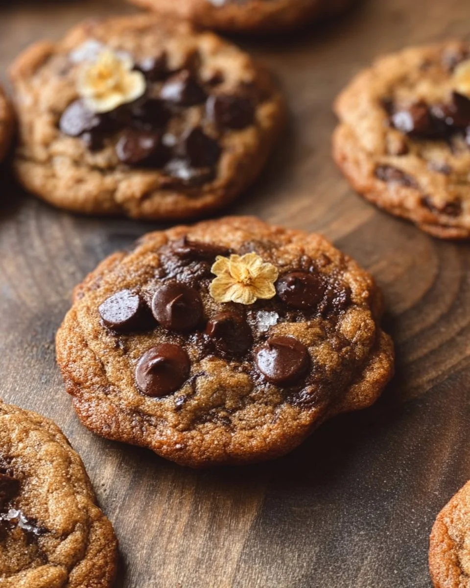 Brown Butter Banana Chocolate Chip Cookies