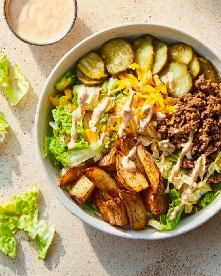 Delicious burger bowls with fresh toppings and ingredients