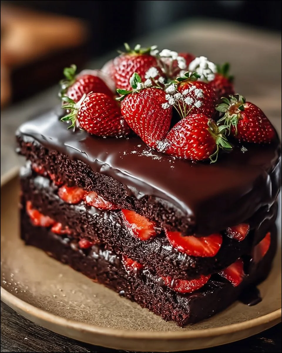 Chocolate Strawberry Cake