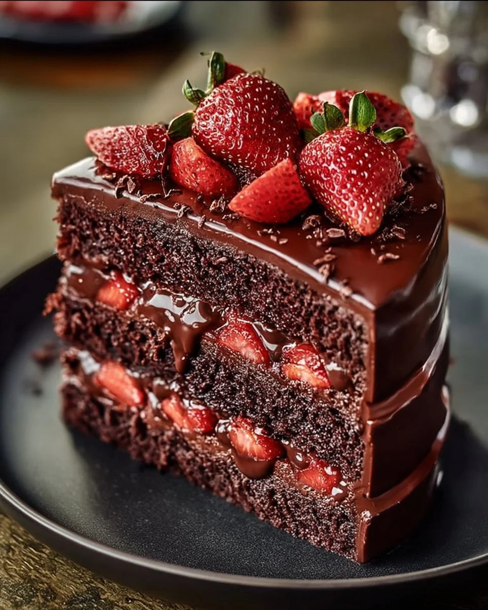 Chocolate Strawberry Cake