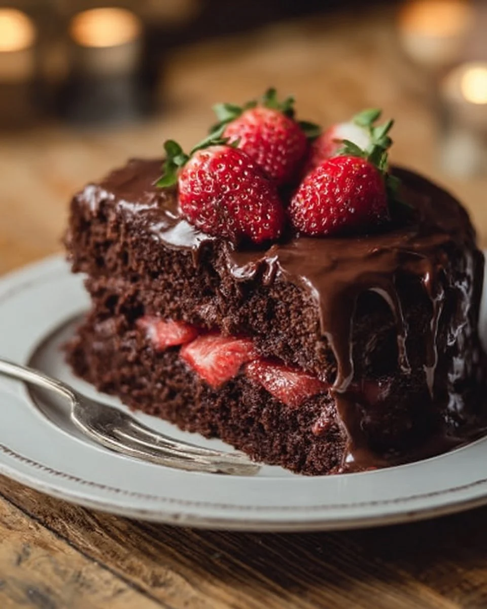Chocolate Strawberry Cake