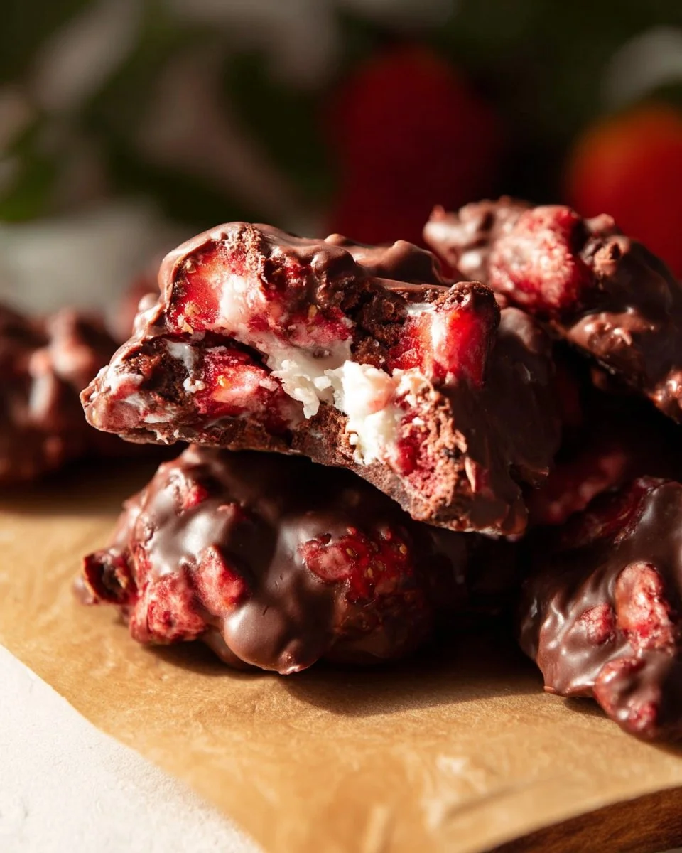 Chocolate Strawberry Yogurt Clusters (Viral Recipe!)