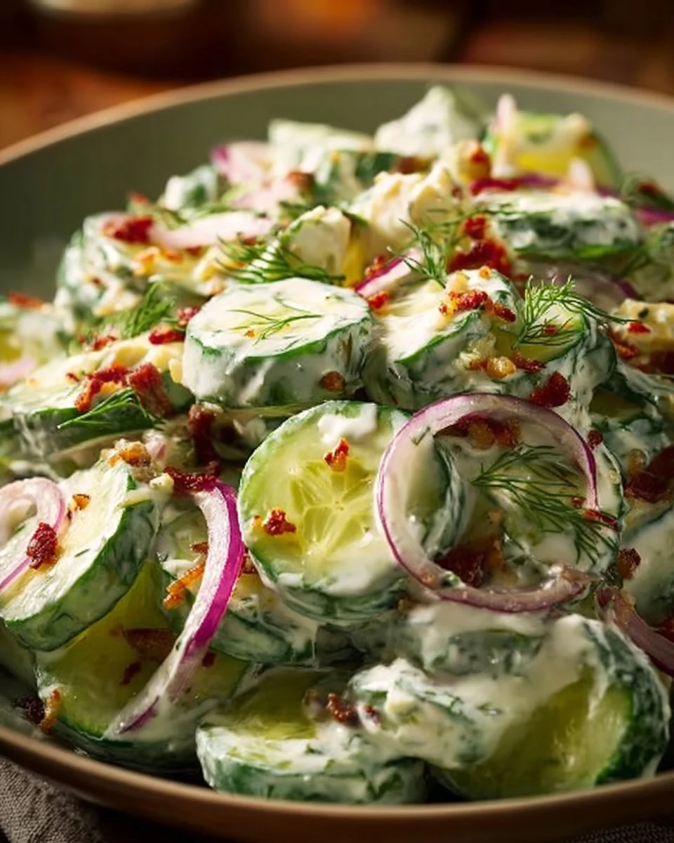 Creamy Cucumber Crack Salad