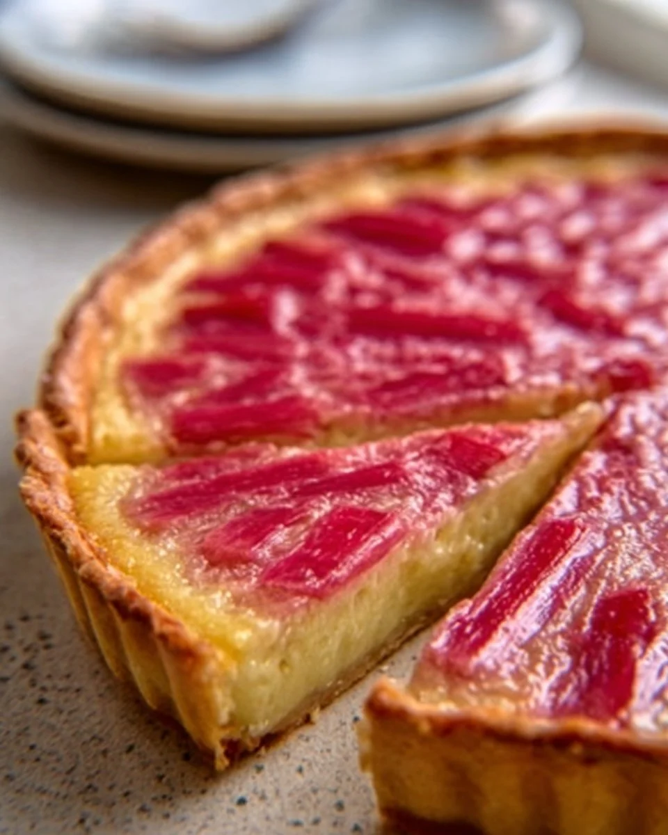 Rhubarb Custard Tart