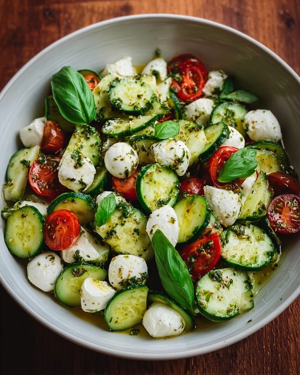 Cucumber Mozzarella Salad