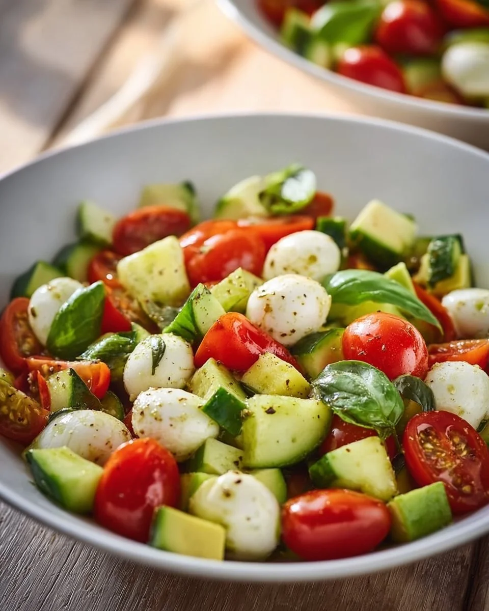 Cucumber Mozzarella Salad