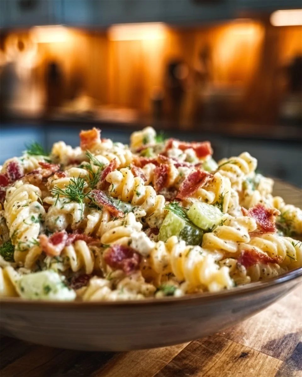 Dill Pickle Bacon Pasta Salad That Will Wow Your Taste Buds