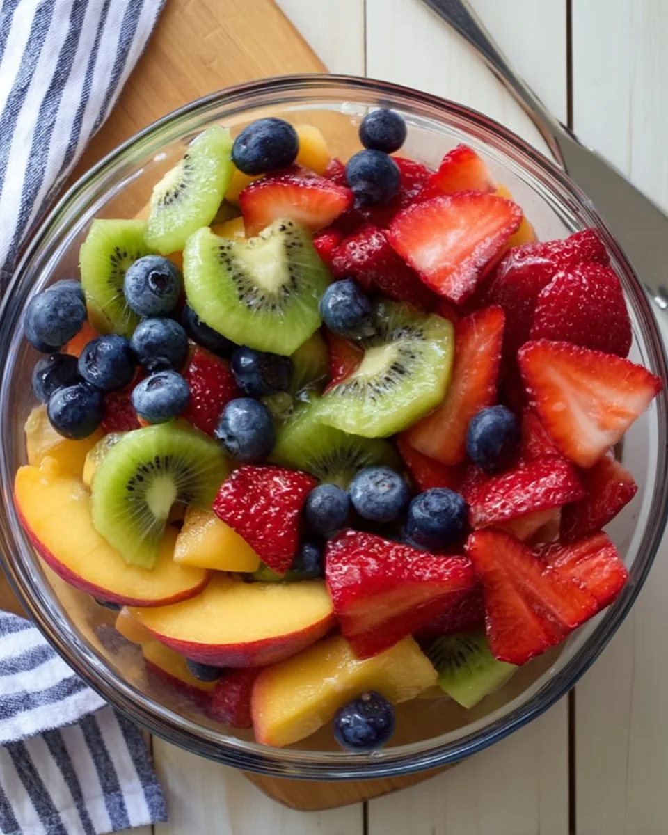 Fruit Salad with Honey Lime Dressing