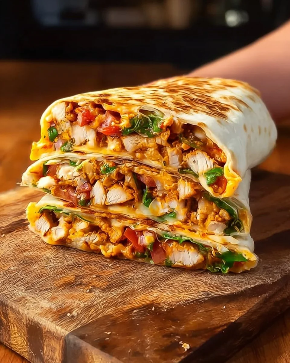 High Protein Chicken Crunch Wrap Supreme