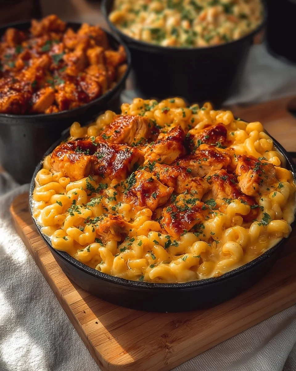 One-Pot Honey BBQ Chicken Mac and Cheese