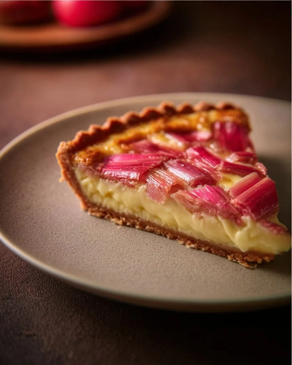 Rhubarb and Custard Tart
