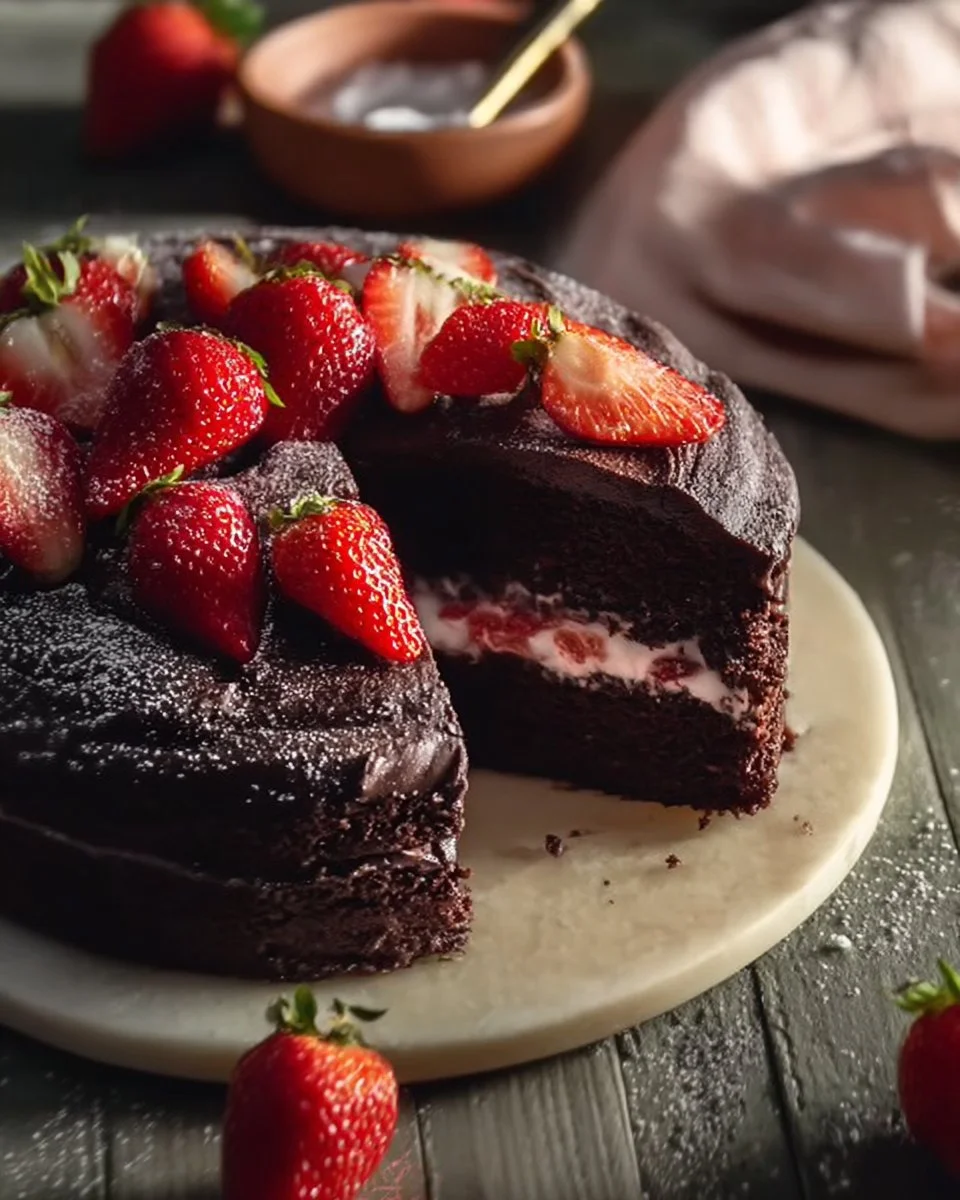 Strawberry Chocolate Cake